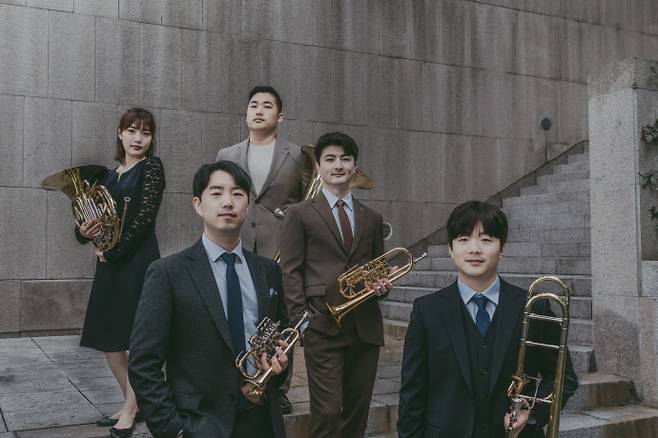 경기북부어린이박물관에서 어린이날 공연을 갖는 벤투스 브라스 퀸텟. 사진=경기문화재단