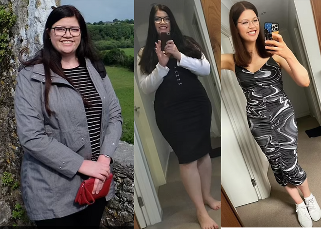 늦은 밤마다 이어지던 폭식 습관을 끊고 18개월 만에 36.6kg을 감량한 한 여성이 건강을 되찾은 사연이 화제다. [사진=SNS]