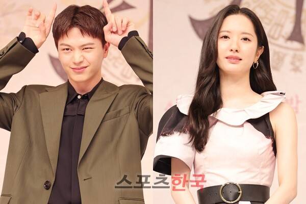 배우 육성재(좌)와 김지연(우)이 SBS 새 금토드라마 '귀궁' 제작발표회에 참석했다. ⓒ이혜영 기자 lhy@hankooki.com