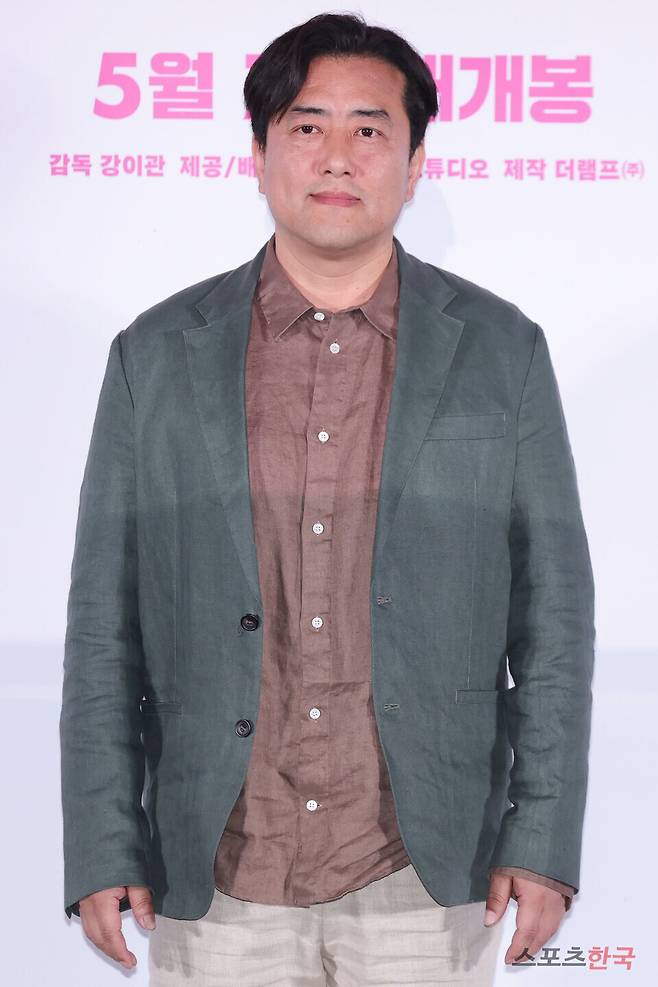 영화 '바이러스' 언론시사회에 참석한 강이관 감독. 25.04.28 ⓒ이혜영 기자 lhy@hankooki.com