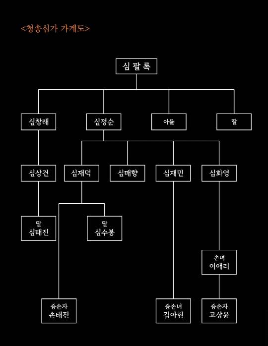 청송심가가계도