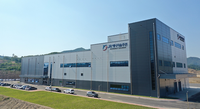 충북 음성 용산산업단지에 위치한 JR에너지솔루션 공장 전경. (사진=JR에너지솔루션)