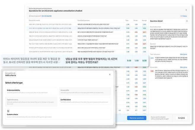 실제 다투모 이밸의 기능 검수 장면 / 출처=셀렉트스타