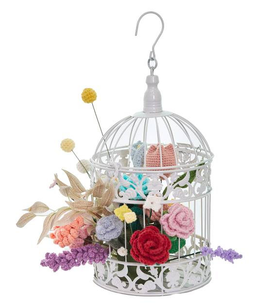 니트플라워아트는 내가 원하는 대로 크기와 모양을 조절할 수 있고, 색감도 다양한 게 장점이다.