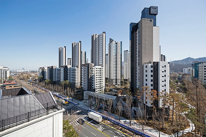 과천 아파트 단지. 대우건설 제공