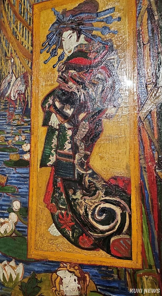 빈센트 반 고흐, 일본풍: 오이란(케사이 오이센 모작), 1887년 7~9월, 반 고흐 미술관