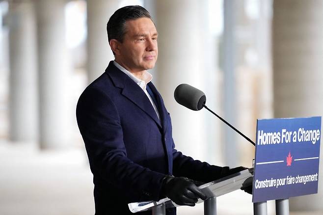 보수 야당의 피에르 폴리에브 대표. 로이터연합뉴스