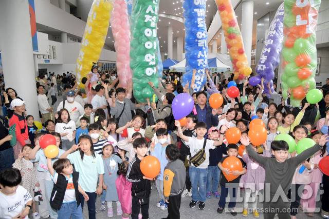 ▲지난해 광주광역시청 1층 시민홀에서 어린이날 행 사를 펼쳤다. ⓒ광주광역시