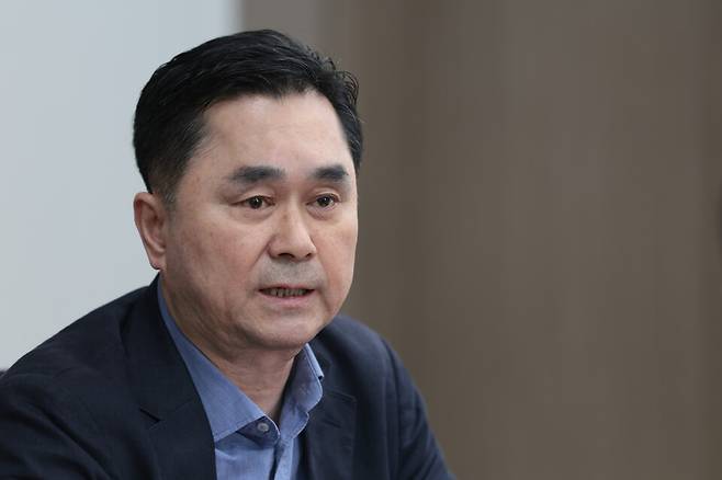 무소속 김종민 의원이 4월24일 오후 국회 의원회관에서 시사저널과 인터뷰를 하고 있다. ⓒ시사저널 박은숙