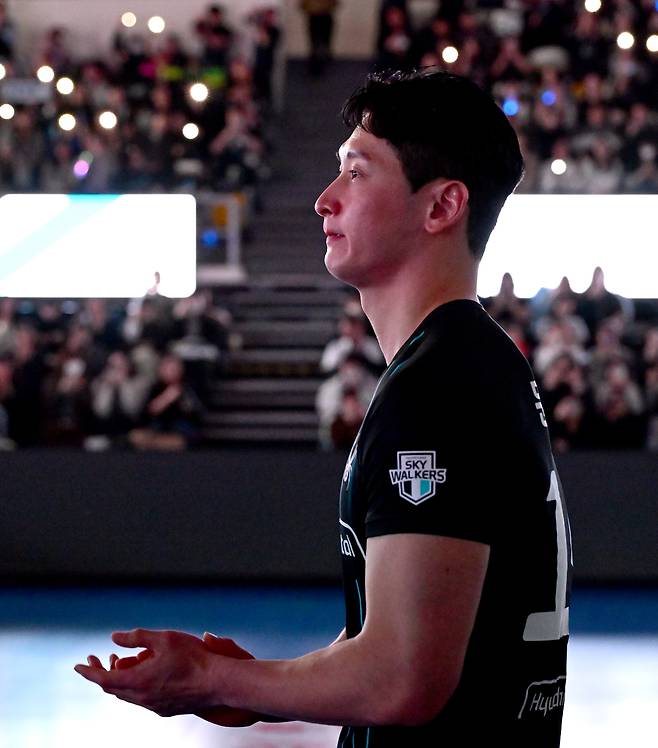 문성민의 은퇴식 모습. KOVO 제공