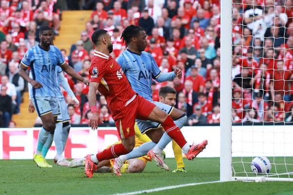 ▲ 토트넘 홋스퍼는 리버풀에 1-5로 대패하며 우승 확정에 조연으로 전락했다. ⓒ연합뉴스/EPA/REUTERS