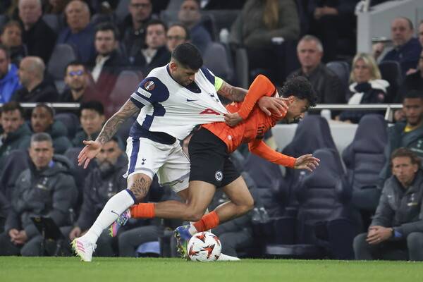 ▲ 레알 마드리드와 아틀레티코 마드리드가 동시에 노린다는 토트넘 홋스퍼 중앙 수비수 크리스티안 로메로. ⓒ연합뉴스/REUTERS/EPA