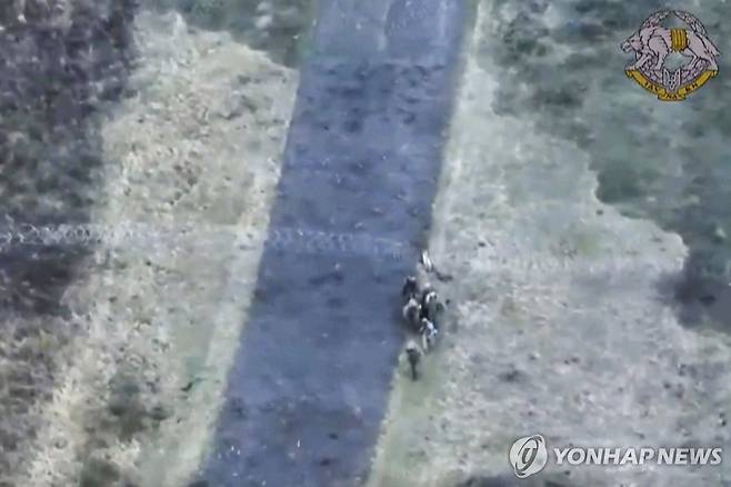 쿠르스크 전선에서 우크라이나군에 생포되는 북한군 [AP 연합뉴스 자료사진. 재판매 및 DB 금지]