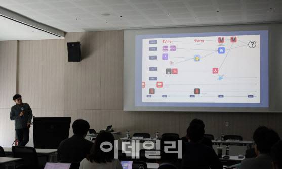 조영신 박사가 29일 한국방송학회 세미나에서 ‘강한 로컬 OTT 육성’을 주제로 발표를 하고 있다.(사진=한국방송학회)