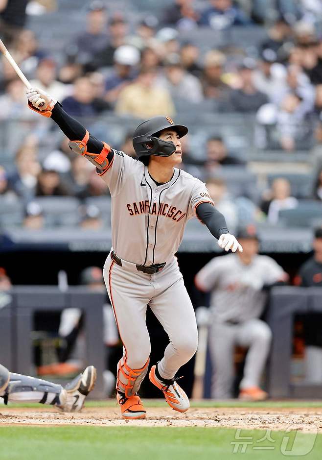 샌프란시스코 자이언츠 이정후는 메이저리그 각종 타격 지표에서 상위권에 이름을 올렸다. ⓒ AFP=뉴스1