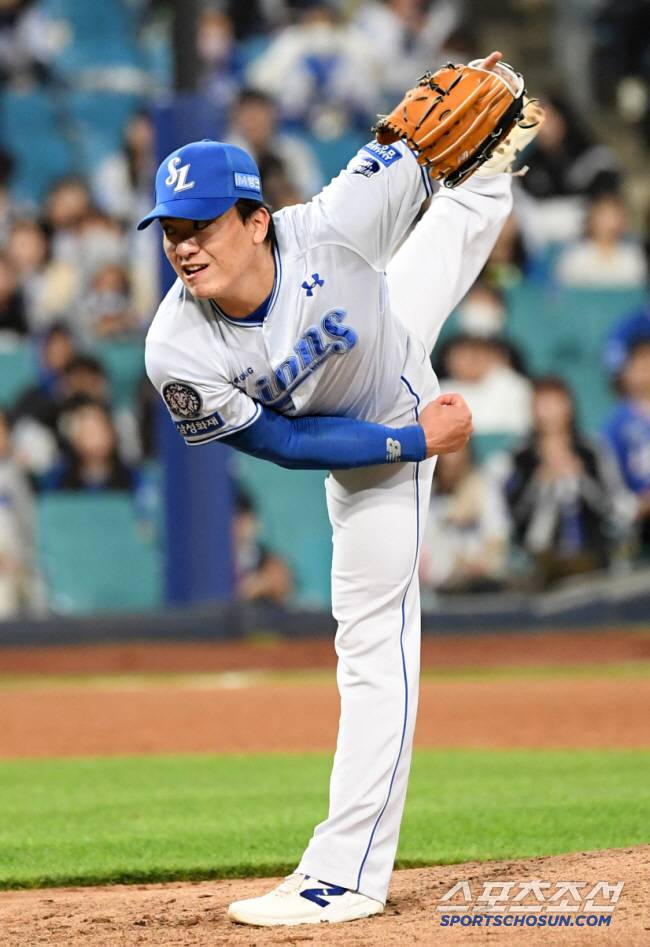 23일 대구 삼성라이온즈파크에서 열린 삼성 라이온즈와 KIA 타이거즈의 경기. 삼성 이재희가 역투하고 있다. 대구=박재만 기자 pjm@sportschosun.com/2025.04.23/