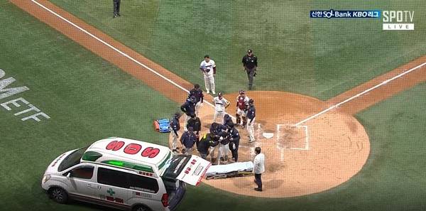 헤드샷을 당한 전민재. ⓒTVING