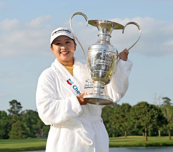 미국여자프로골프(LPGA) 투어 2025시즌 첫 메이저 대회 셰브론 챔피언십 연장전에서 한국의 김효주 프로, 태국의 아리야 주타누간, 중국의 인뤄닝, 미국의 린디 덩컨을 제치고 우승을 차지한 일본의 사이고 마오. 사진제공=Getty_LPGA (사진을 무단으로 사용하지 마십시오.)