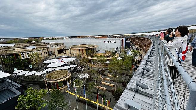 일본 오사카·간사이 만국박람회 행사장 전경.