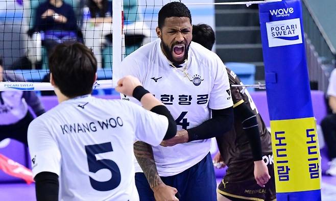 대한항공의 요스바니. 한국배구연맹 제공