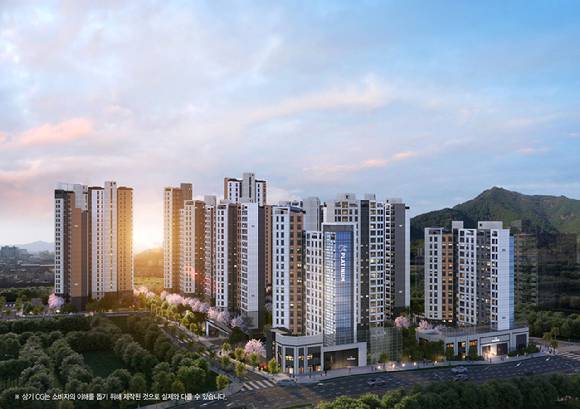 쌍용 더 플래티넘 네이처 투시도. [사진=쌍용건설]