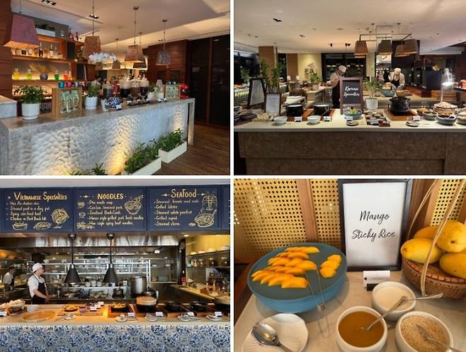 하얏트 리젠시 다낭에서는 성수기 기준 조식 뷔페를 레스토랑 3곳에서 제공한다. / 사진=홍지연 여행+ 기자