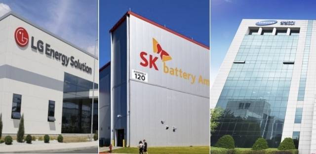 국내 배터리 3사 공장·사옥 전경 [각사 제공]