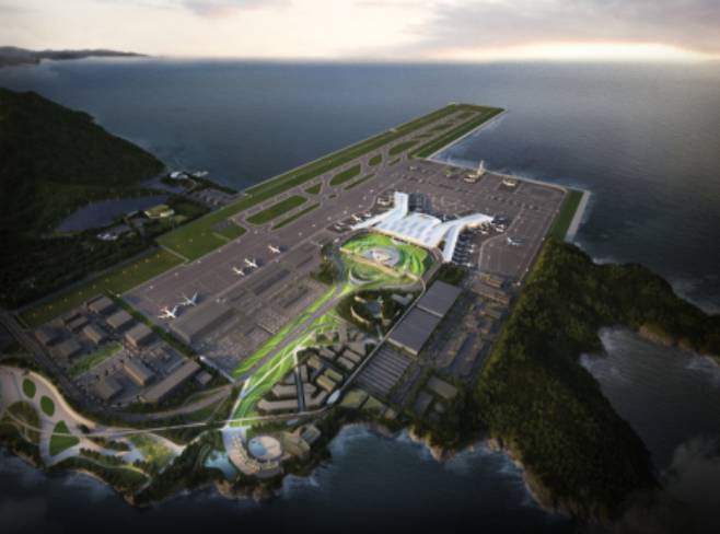 가덕신공항 조감도. 가덕도신공항건설공단 제공