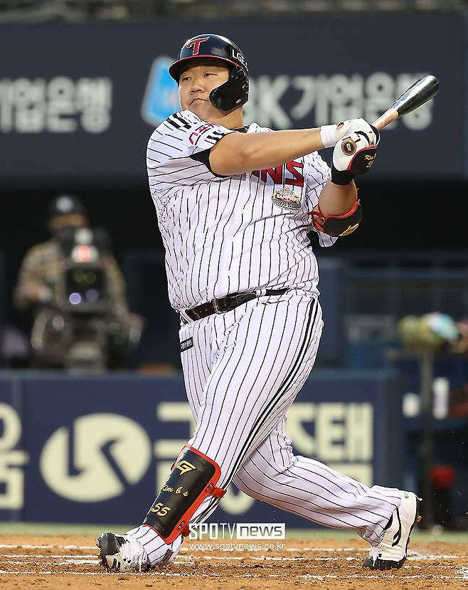 ▲ LG 포수진의 미래로 불렸으나 입단 이후 부침을 거듭하고 있는 김범석 ⓒ곽혜미 기자