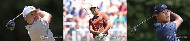 더CJ컵에 출전하는 임성재, 안병훈, 김시우. [게티이미지/AFP=연합뉴스]