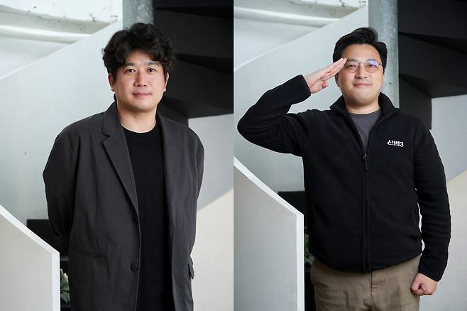 윤기영 작가, 민진기 감독(왼쪽부터). 사진제공=지니TV