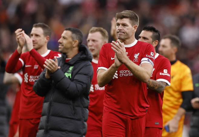 리버풀 시절 스티븐 제라드의 모습. 사진=로이터 연합뉴스