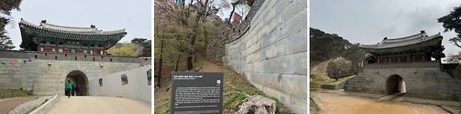 정족산성 남문. 단군의 세 아들이 쌓았다는 전설이 깃들어 있다. / 사진=홍지연 여행+ 기자