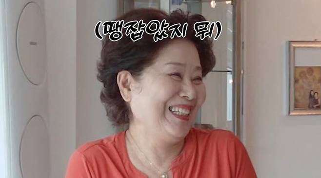 배우 선우용여가 한강뷰 아파트 호재에 웃었다./사진=유튜브 채널 '순풍 선우용여' 영상