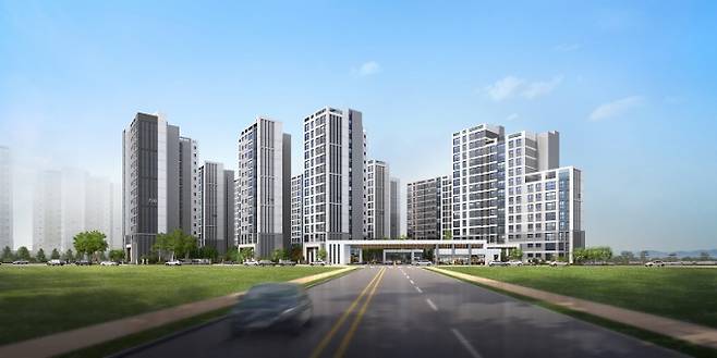 한국토지주택공사(LH)가 부천대장 지구 본청약을 시작한다. 사진은 부천대장 A-7블록 조감도. /사진=LH