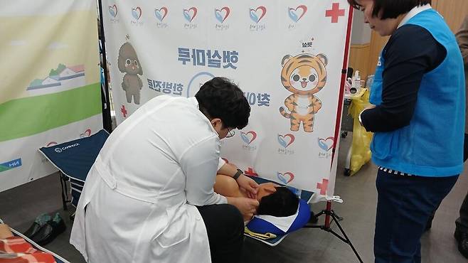 '농촌 왕진버스' 운영 모습 ⓒ통영시