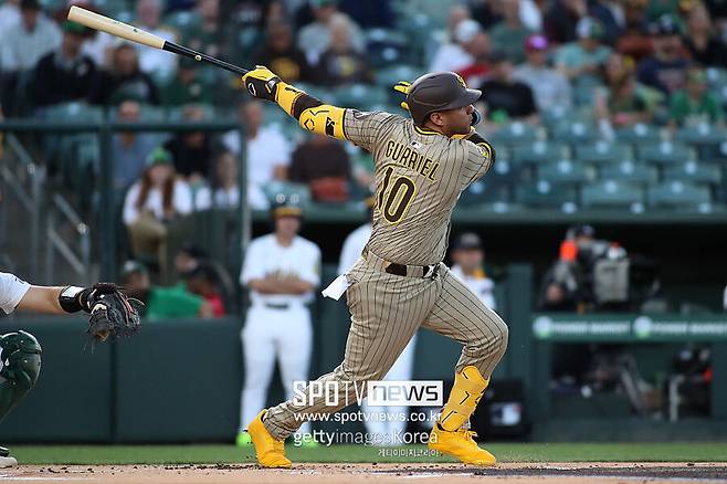 ▲ 올 시즌 다르빗슈의 허가를 받아 샌디에이고와 마이너리그 계약을 한 구리엘은 극심한 타격 부진에 결국 퇴출의 비운을 피하지 못했다