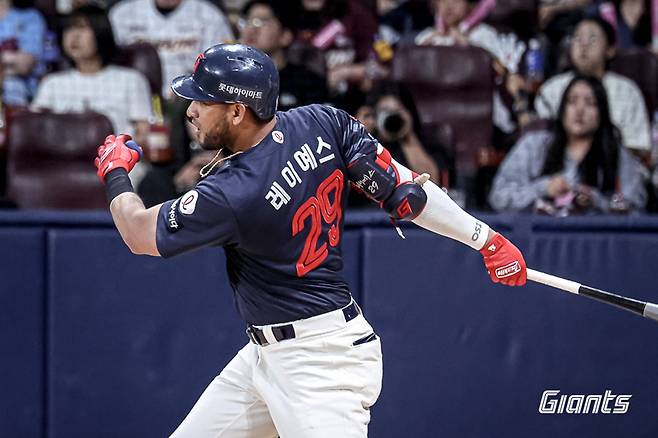 ▲ 레이예스 ⓒ 롯데 자이언츠