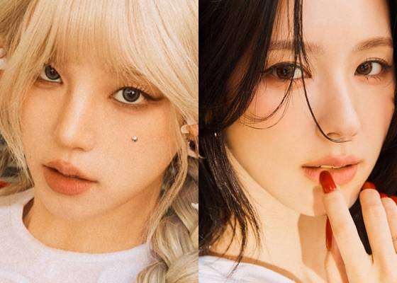 (여자)아이들 우기(왼쪽)와 미연 /사진=큐브엔터테인먼트