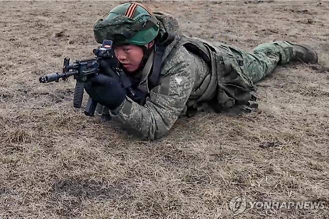 러시아 쿠르스크 탈환 작전에 참여한 북한군  [타스 연합뉴스 자료사진. 재판매 및 DB 금지]