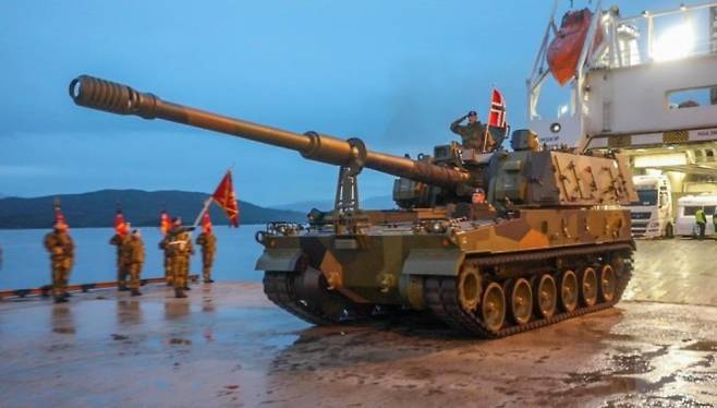 노르웨이 육군이 운용중인 K9 자주포