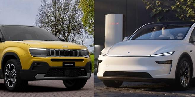 사진 : 지프 어벤저, 테슬라 뉴 모델 Y