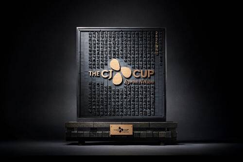 PGA 정규 투어 더 CJ컵 바이런 넬슨 대회 우승 트로피. CJ그룹 제공