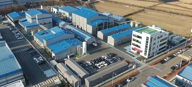 레이크머티리얼즈 천안 공장 전경. 레이크머티리얼즈 제공