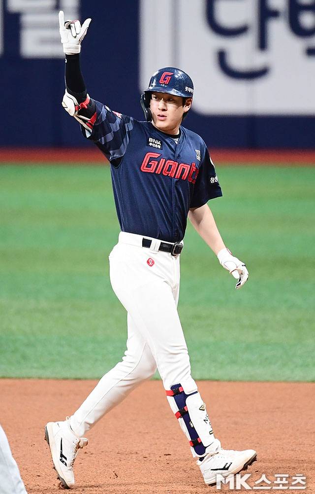 롯데 나승엽은 1일 고척 키움전에서 결승타로 팀 승리에 앞장섰다. 사진(고척 서울)=김영구 기자