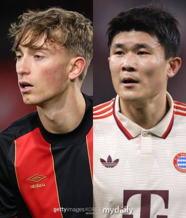 딘 하이센과 김민재/게티이미지코리아