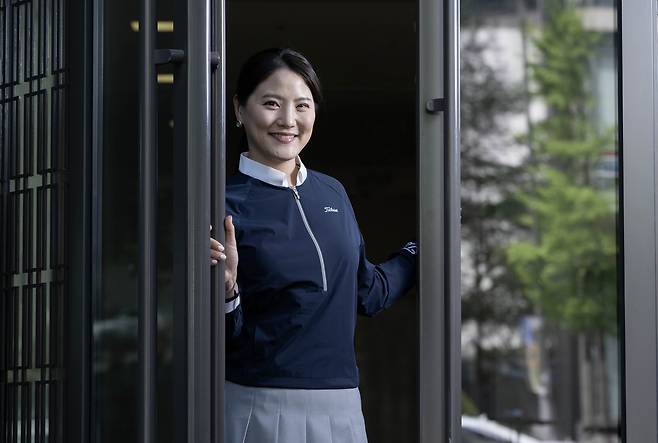 유소연이 최근 헤럴드경제와 인터뷰에 앞서 포즈를 취하고 있다.     임세준 기자