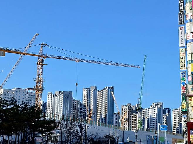 서울시 성북구 장위동 재개발 단지. 김희량 기자