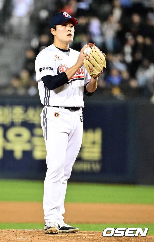 [OSEN=지형준 기자] 두산 김택연. 2025.04.08 / jpnews@osen.co.kr