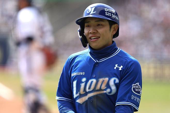 ▲ 김지찬은 활발하게 움직여야 가치가 극대화되는 선수라는 점에서 이번 재활을 더 신중하게 임해야 한다는 지적이 나온다.&nbsp; ⓒ 삼성 라이온즈